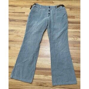 Vintage Y2k Billabong Women's Corduroy Jeans 13 Blue Wide Leg Button Fly 90s 00s